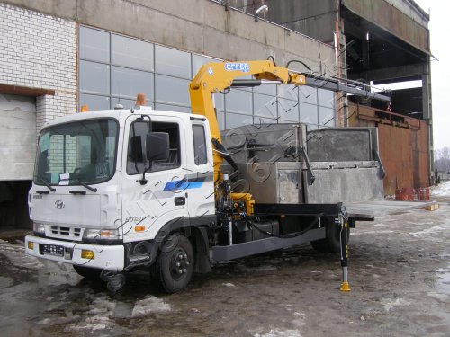 HYUNDAI HD 120 Long/Extra Long c КМУ для ПЕРЕВОЗКИ ЯДЕРНЫХ ОТХОДОВ